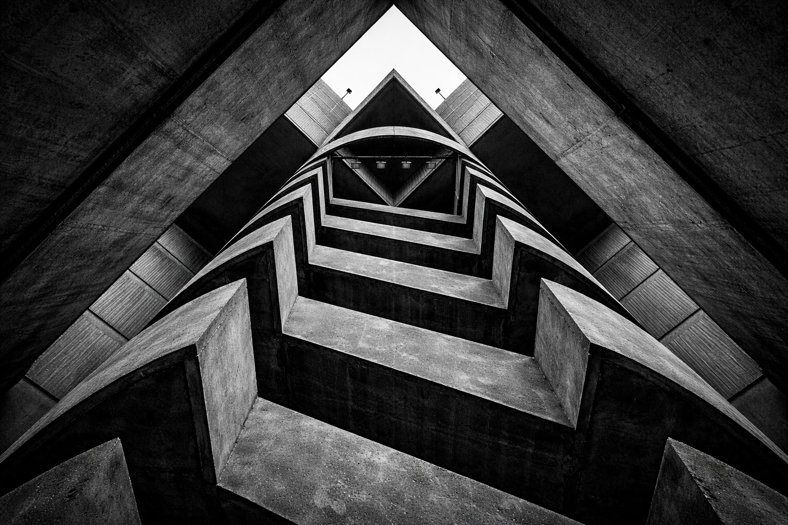 Brutalist concrete architecture showcasing precision craftsmanship